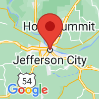 Map of Jefferson City, MO US